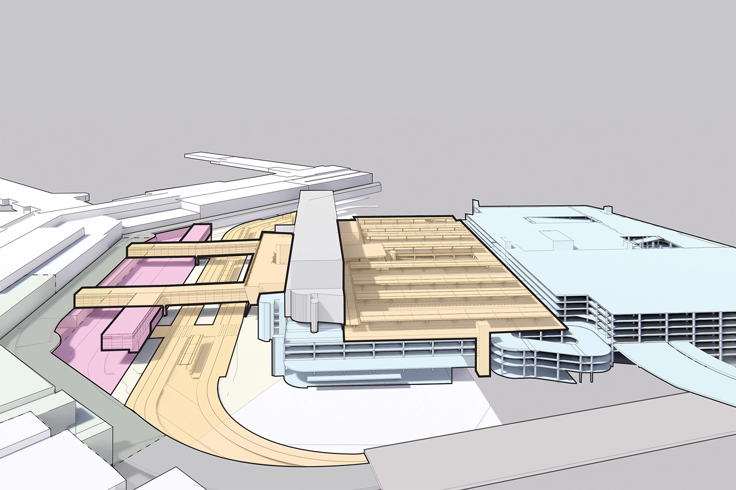 Melbourne Airport Forecourt & Elevated Road